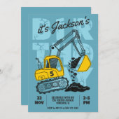 Gebouwthema Kinderverjaardagsfeestje Kaart (Voorkant / Achterkant)