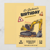 Gebouwthema Kinderverjaardagsfeestje Kaart (Voorkant / Achterkant)