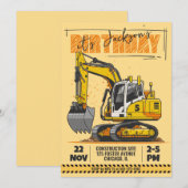 Gebouwthema Kinderverjaardagsfeestje Kaart (Voorkant / Achterkant)