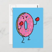 Gebraden het deegsuiker van de Vechter van de Briefkaart (Voorkant / Achterkant)