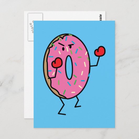 Gebraden het deegsuiker van de Vechter van de Briefkaart (Voorkant / Achterkant)