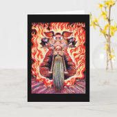 gebraden Wenskaart van varkens Kaart (Gele Bloem)