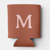 Gebrand Sinaasappel Custom Monogram Blikjeskoeler (Achterkant)