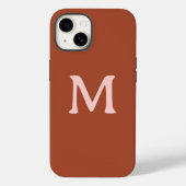 Gebrand Sinaasappel Custom Monogram Case-Mate iPhone Case (Achterkant)
