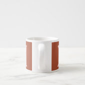 Gebrand Sinaasappel Custom Monogram Espresso Kop (Achterkant)