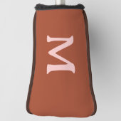 Gebrand Sinaasappel Custom Monogram Golfheadcover (Draai 90)