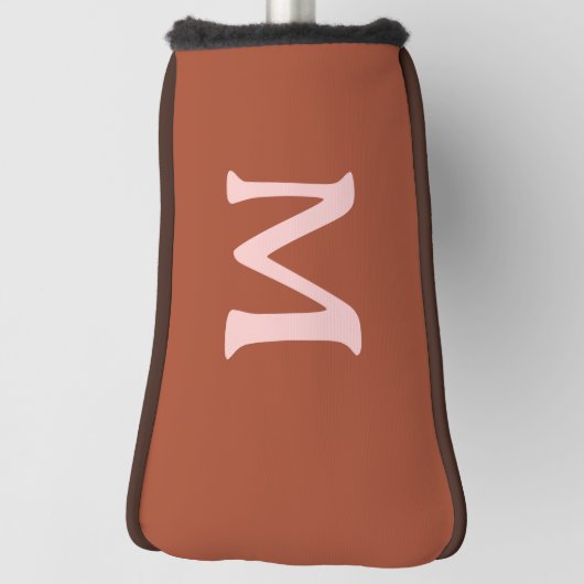 Gebrand Sinaasappel Custom Monogram Golfheadcover (Draai 90)