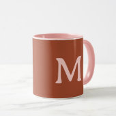 Gebrand Sinaasappel Custom Monogram Mok (Voorkant rechts)