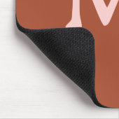 Gebrand Sinaasappel Custom Monogram Muismat (Hoek)