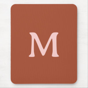 Gebrand Sinaasappel Custom Monogram Muismat