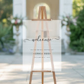 Gebrande Any Event Script Bruidsfeest Verwelkoming Acryl Bord