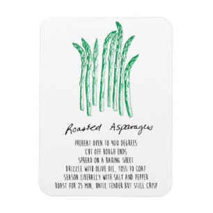 Gebrande Asparagus Recipe Magnet Magneet