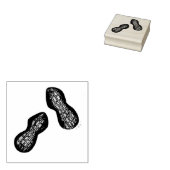 gebrande ballonpinda's Nuts Snack Food Treatment Rubberstempel (Gestempeld)