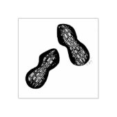 gebrande ballonpinda's Nuts Snack Food Treatment Rubberstempel (Afrduk)
