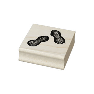 gebrande ballonpinda's Nuts Snack Food Treatment Rubberstempel