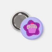 Gebrande Cupcake Magneet (Voorkant / Achterkant)