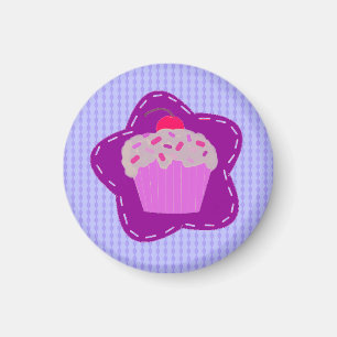 Gebrande Cupcake Magneet