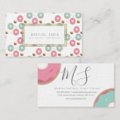Gebrande Donuts Bakker Donut Cake Decorateur Visitekaartje (Voorkant / Achterkant)