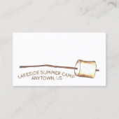 Gebrande gemeenteraadslid van Marshmallow Camping  Visitekaartje (Voorkant)