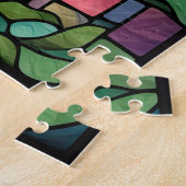 Gebrande Glas Giraffe Legpuzzel (Zijkant)
