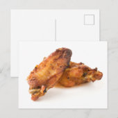 Gebrande kippenvleugels briefkaart (Voorkant / Achterkant)
