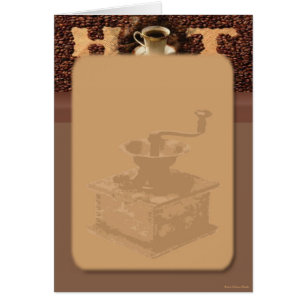 Gebrande koffie-Kaart
