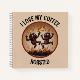 Gebrande koffie notitieboek