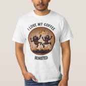 Gebrande koffie t-shirt (Voorkant)
