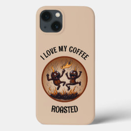 Gebrande koffie telefoon geval Case-Mate iPhone case