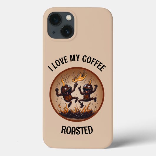 Gebrande koffie telefoon geval Case-Mate iPhone case (Achterkant)