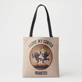 Gebrande koffie tote bag