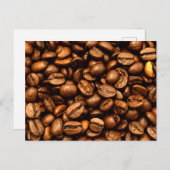 gebrande koffiebonen briefkaart (Voorkant / Achterkant)