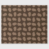 gebrande koffiebonen cadeaupapier (Vlak)