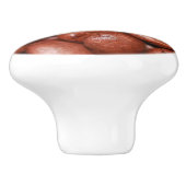 gebrande koffiebonen keramische knop (Zijkant)