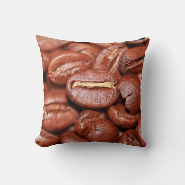 gebrande koffiebonen kussen (Voorkant)