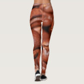 gebrande koffiebonen leggings (Achterkant)