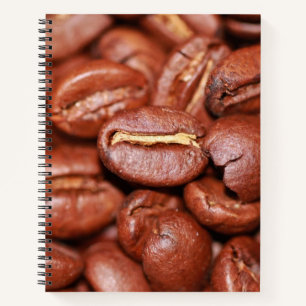 gebrande koffiebonen notitieboek