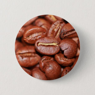 gebrande koffiebonen ronde button 5,7 cm