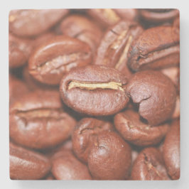 gebrande koffiebonen stenen onderzetter