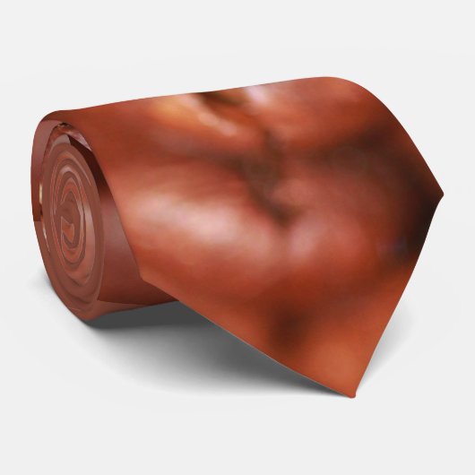 gebrande koffiebonen stropdas (Opgerold)