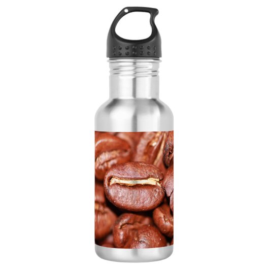 gebrande koffiebonen waterfles  (Voorkant)