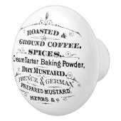 gebrande koffiespecerij keramische knop (Rechts)