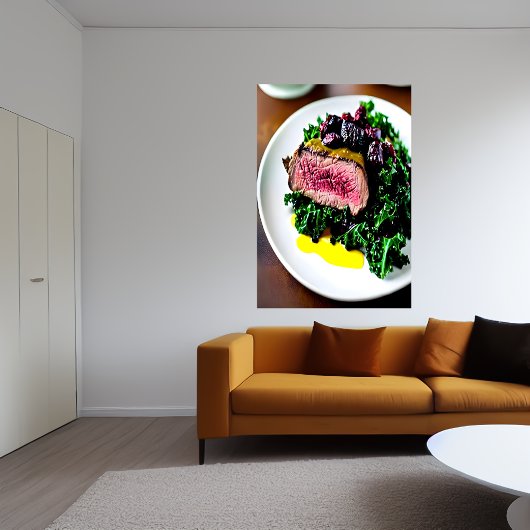 Gebrande menselijke broedschaal | AI Art Poster