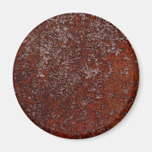 Gebrande metalen textuur van gebrande Oranje koper Magneet