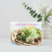 gebrande Portobello paddenstoel Salad Briefkaart (Staand voorkant)