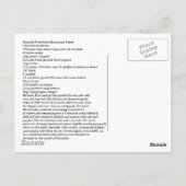 gebrande Portobello paddenstoel Salad Briefkaart (Achterkant)