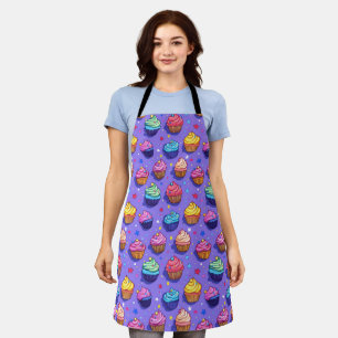Gebrande Pretcupcakepatroon: Whimsische Bakkerij Schort