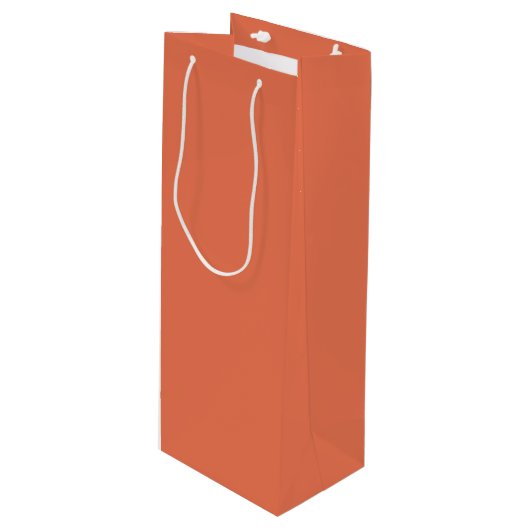 Gebrande Sienna Wijn Cadeautas (Voorkant Gekanteld)