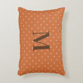 Gebrande Sinaasappel mini harten achtergrond geper Accent Kussen (Voorkant(Verticaal))