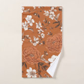 gebrande Sinaasappels bloemmotief Bad Handdoek (Handdoek)